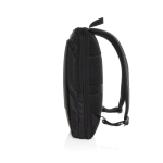Ultra-slim recycled rPET backpack, expandable design, 15.6” black colour