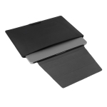 Recycled laptop sleeve, tilt stand 4cm, 14” black colour