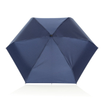 Manual mini umbrella, recycled rPET 190T fabric, durable design, Ø100 navy-blue colour