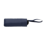 Manual mini umbrella, recycled rPET 190T fabric, durable design, Ø100 navy-blue colour