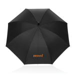 Premium recycled rPET umbrella, automatic opening, Ø130, Swiss Peak black colour