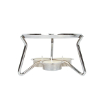 Ceramic cheese fondue set, candle heating, 750ml white colour
