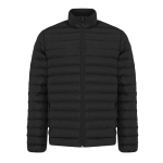 Men’s recycled polyester padded jacket, casual fit, 70 g/m2 black colour