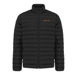 Men’s recycled polyester padded jacket, casual fit, 70 g/m2 black colour