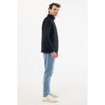 Men’s recycled polyester padded jacket, casual fit, 70 g/m2 black colour