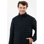 Men’s recycled polyester padded jacket, casual fit, 70 g/m2 black colour