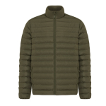 Men’s recycled polyester padded jacket, casual fit, 70 g/m2 khaki colour