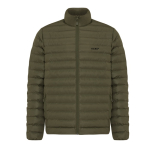 Men’s recycled polyester padded jacket, casual fit, 70 g/m2 khaki colour
