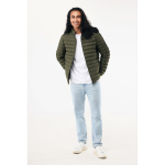 Men’s recycled polyester padded jacket, casual fit, 70 g/m2 khaki colour