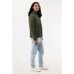 Men’s recycled polyester padded jacket, casual fit, 70 g/m2 khaki colour