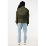 Men’s recycled polyester padded jacket, casual fit, 70 g/m2 khaki colour