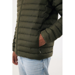 Men’s recycled polyester padded jacket, casual fit, 70 g/m2 khaki colour