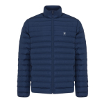 Men’s recycled polyester padded jacket, casual fit, 70 g/m2 navy-blue colour
