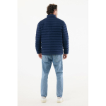 Men’s recycled polyester padded jacket, casual fit, 70 g/m2 navy-blue colour