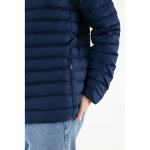 Men’s recycled polyester padded jacket, casual fit, 70 g/m2 navy-blue colour