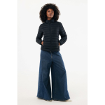 Women’s recycled polyester padded jacket, casual fit, 70 g/m2 black colour