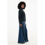 Women’s recycled polyester padded jacket, casual fit, 70 g/m2 black colour