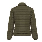 Women’s recycled polyester padded jacket, casual fit, 70 g/m2 khaki colour