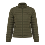 Women’s recycled polyester padded jacket, casual fit, 70 g/m2 khaki colour