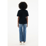 Unisex recycled cotton T-shirt, modern fit, 220 g/m2 black colour