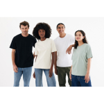 Unisex recycled cotton T-shirt, modern fit, 220 g/m2 black colour