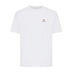 Unisex recycled cotton T-shirt, modern fit, 220 g/m2 white colour