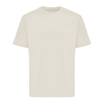 Unisex recycled cotton T-shirt, modern fit, 220 g/m2 beige colour