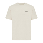 Unisex recycled cotton T-shirt, modern fit, 220 g/m2 beige colour