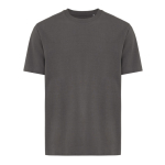 Unisex recycled cotton T-shirt, modern fit, 220 g/m2 matt silver colour