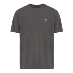Unisex recycled cotton T-shirt, modern fit, 220 g/m2 matt silver colour