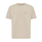 Unisex recycled cotton T-shirt, modern fit, 220 g/m2 camel colour