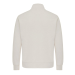 Unisex recycled cotton half-zip jumper, modern fit, 300 g/m2 champagne colour