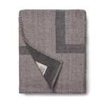 Elegant recycled polyester blanket, soft warm touch, 260 g/m2 grey colour