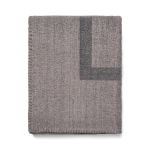 Elegant recycled polyester blanket, soft warm touch, 260 g/m2 grey colour