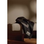 Elegant recycled polyester blanket, soft warm touch, 260 g/m2 grey colour