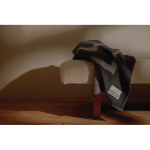 Elegant recycled polyester blanket, soft warm touch, 260 g/m2 grey colour