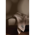 Elegant recycled polyester blanket, soft warm touch, 260 g/m2 off white colour