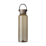 Recycled rPET bottle, minimalist design, steel lid, handle, 550ml ivory colour