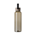Recycled rPET bottle, minimalist design, steel lid, handle, 550ml ivory colour