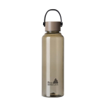 Recycled rPET bottle, minimalist design, steel lid, handle, 550ml ivory colour