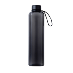 Recycled rPET bottle, modern functional design, leak-proof lid, 550ml black colour