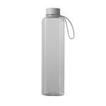 Recycled rPET bottle, modern functional design, leak-proof lid, 550ml transparent colour