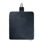 Recycled polyester picnic blanket, waterproof fleece lining navy-blue colour