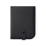 Portable recycled cushion, snap closure, foldable design black colour