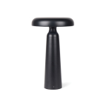 Recycled table lamp, warm and white light, touch control black colour