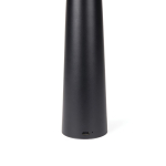 Recycled table lamp, warm and white light, touch control black colour