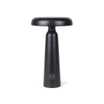 Recycled table lamp, warm and white light, touch control black colour