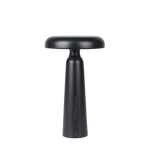 Recycled table lamp, warm and white light, touch control black colour