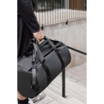 Recycled polyester weekend backpack, double handles, 35L black colour