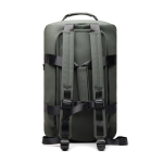 Recycled polyester weekend backpack, double handles, 35L green colour